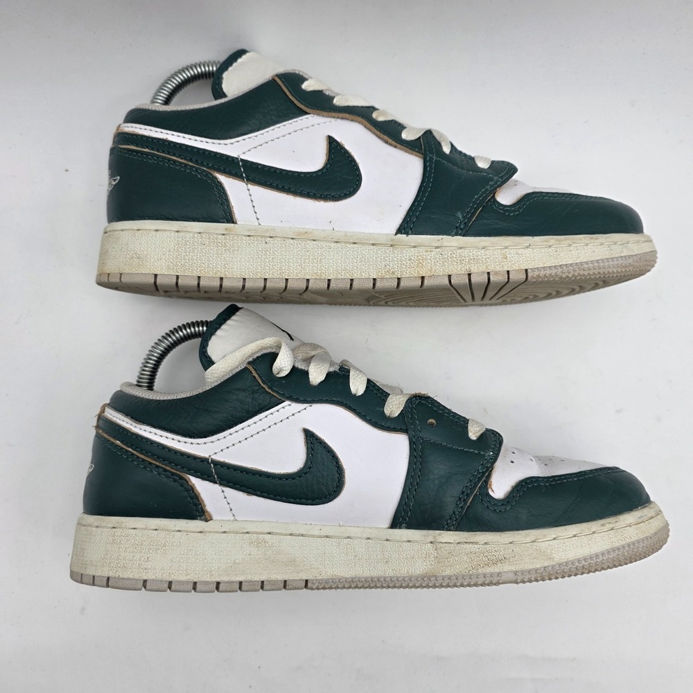 Nike Air Jordan 1 Low SE GS Oxidized Green/White FQ8041-300 7Y Youth - Picture 5 of 8